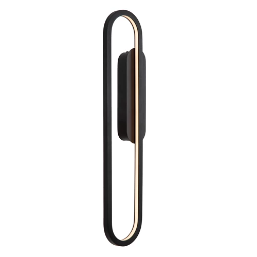 Lucide THELMA - Wandlamp - LED Dimb. - 1x24W 2700K - Zwart - detail 1